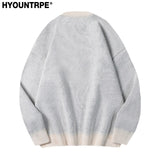 hip hop punk knitted oversized sweater mens autumn winter o neck long sleeve pullover streetwear unisex loose sweaters clothing - bold artwork streetwear hoodie, graphic printed hoodie for men and women, urban fashion pullover