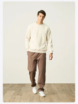 2024 New Autumn And Winter Blue Warm Fleece Fabric Sweatshirt Trendy M