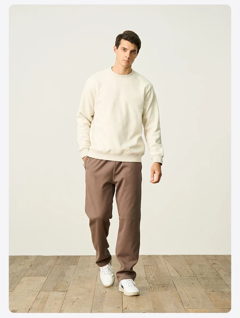 2024 New Autumn And Winter Blue Warm Fleece Fabric Sweatshirt Trendy M