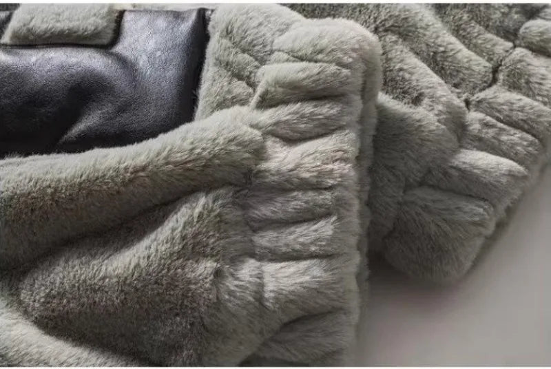 Street Lamb Wool Jacket Mens 2024 Winter Stand Collar Letter Patchwork College Parkas Fleece Warm New Thickening Couple Coats