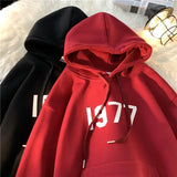 2024 New Men Hoodies Large Size Casual Male Clothing 1977 Print Fashio