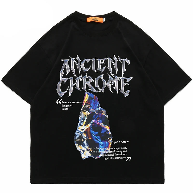 Gothic Oversized shirt – 2023 Men Hip Hop Streetwear T Shirt Harajuku Letter Graphic