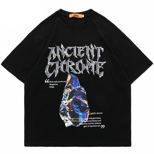 Gothic Oversized shirt – 2023 Men Hip Hop Streetwear T Shirt Harajuku Letter Graphic