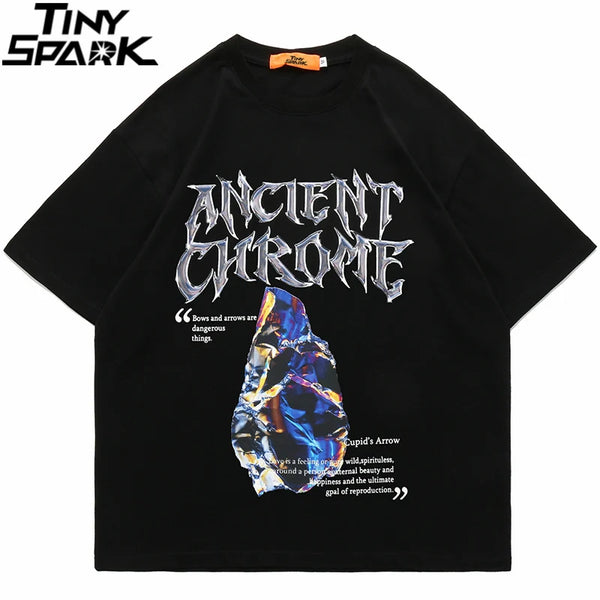 Gothic Oversized shirt – 2023 Men Hip Hop Streetwear T Shirt Harajuku Letter Graphic