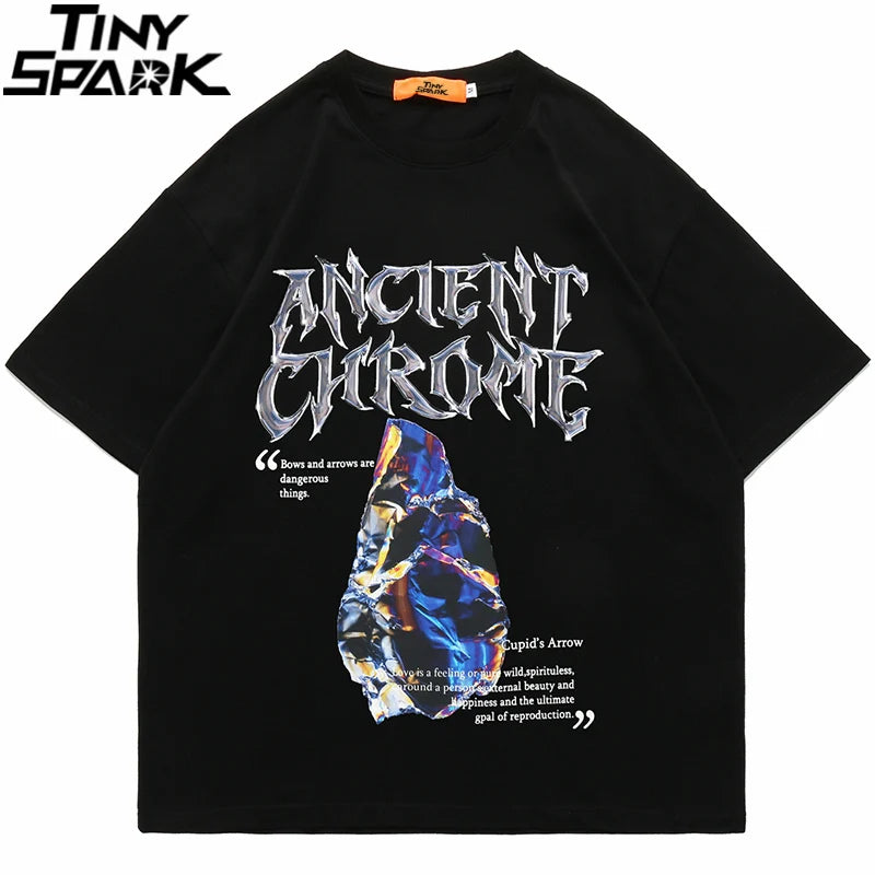 Gothic Oversized shirt – 2023 Men Hip Hop Streetwear T Shirt Harajuku Letter Graphic