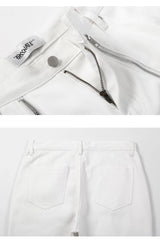 high street black white straight zipper becomes slightly flared denim jeans harajuku casual hip hop cashew flower jeans for men unique jeans style 4427