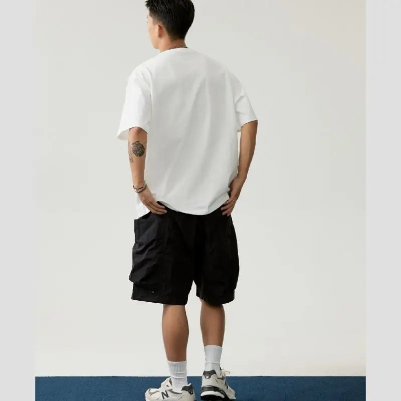 Harajuku Crying angel – Korean Version 2024 Summer Men T Shirt Short Sleeved Cotton