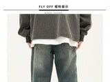 american high street trendy men and women trendy personalized straight tube washed jeans couple loose retro casual pants y2k unique jeans style 23
