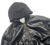 Graffiti hooded parka vintage minimalist streetwear