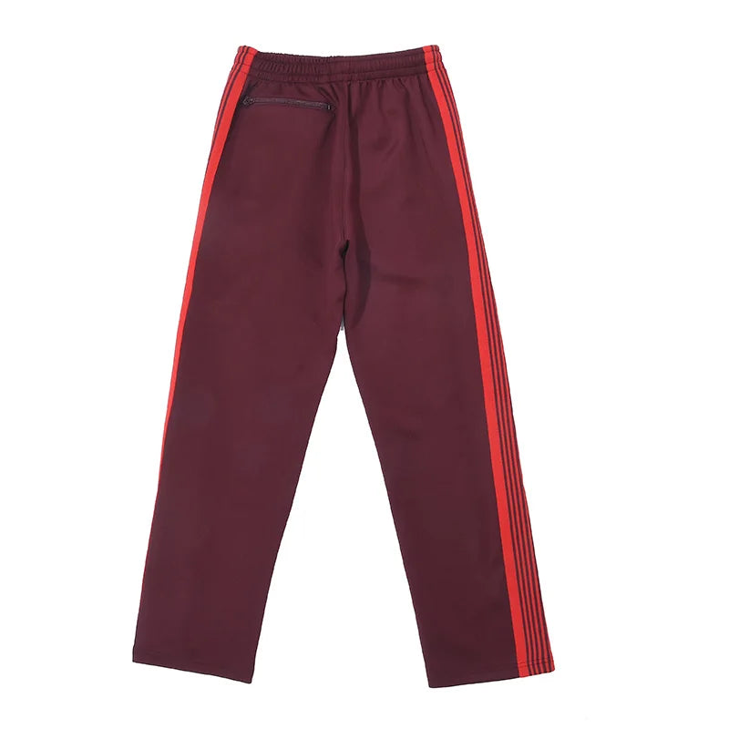 blue pattern embroidery casual motion pants men woman fashion street side edge weaving straight cylinder trousers unique default style 4721