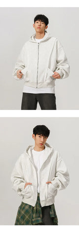 450G Hoody Sweatshirt Men Women Streetwear Fashion Loose Casual Short