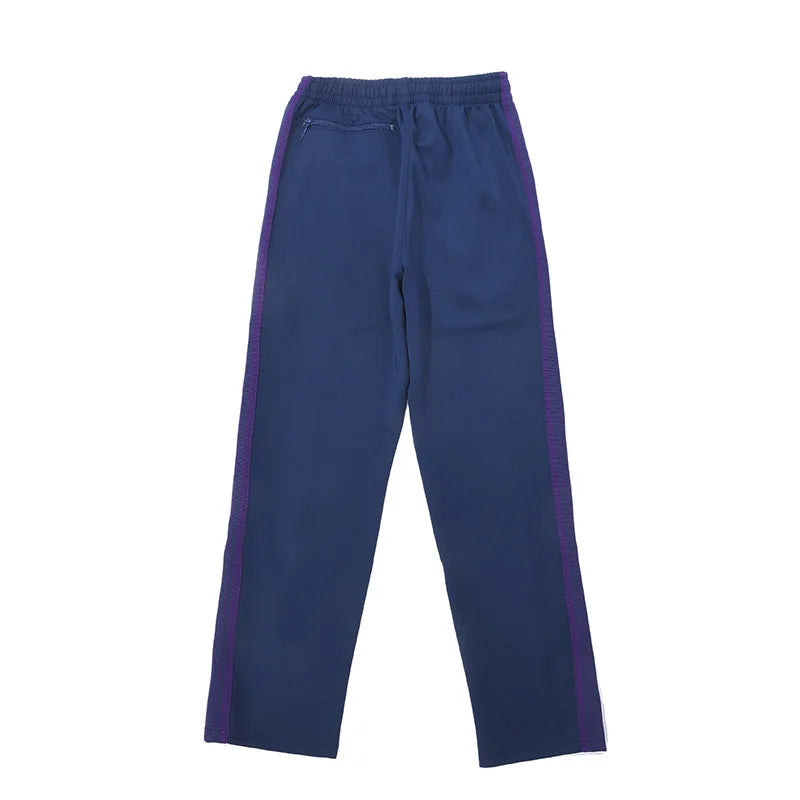 black new sweatpants pants men woman zipper drawstring embroidery side edge weaving stripe straight cylinder trousers unique joggers style 5338