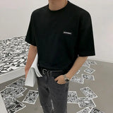 Sadcore Crying angel – Korean Style Summer New Short Sleeved T Shirt For Men Solid