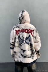 mens harajuku graffiti fleece jackets and coats letter embroidery hairy zipper outerwear warm streetwear parkas bomber jacket - variant style dfaf36 for streetwear fashion