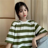Anime Crying angel – Summer 2024 New Style Striped Salt Short Sleeved T Shirt For