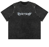 Skatercore Aesthetic piece – Summer Removable Sleeve Dressed Short Sleeve Knitted Wash Dr