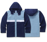 Minimalist vintage fleece streetwear oversized zip-up