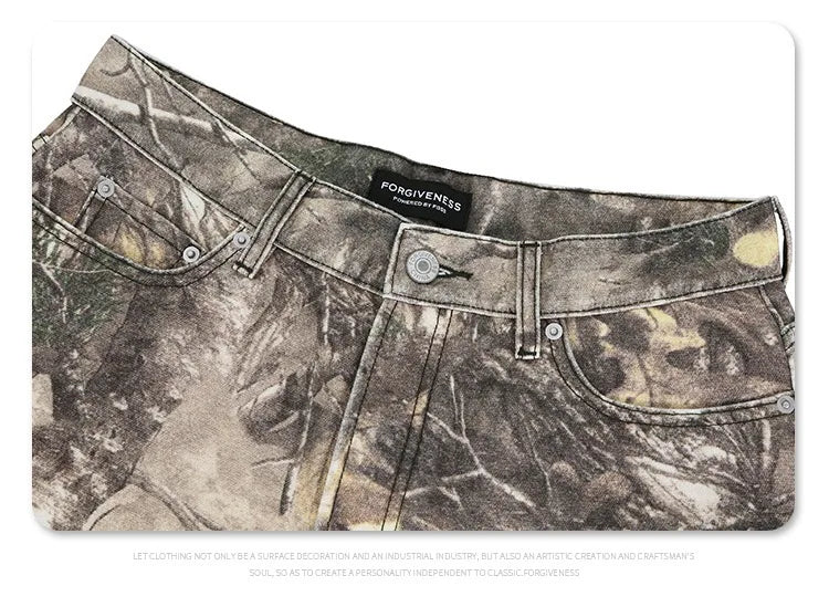 2024AW dry wood camo jeans