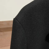 European and American men's medium and long 40% wool woolen gray suit collar woolen coat men