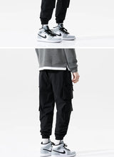 streetwear mens hip hop jogging pants casual men trousers big size loose sweatpants male 2023 new multi pocket harem pants 5xl unique joggers style 2896