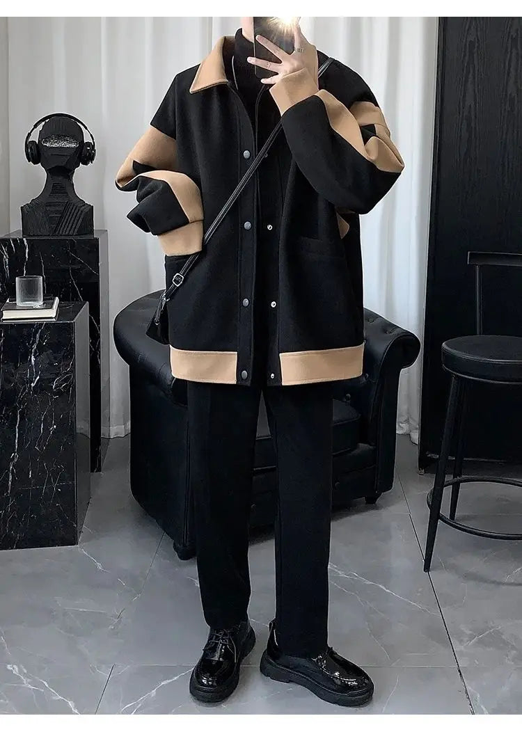 grunge winter jacket, layered citywear - oversized graphic apparel for edgy looks