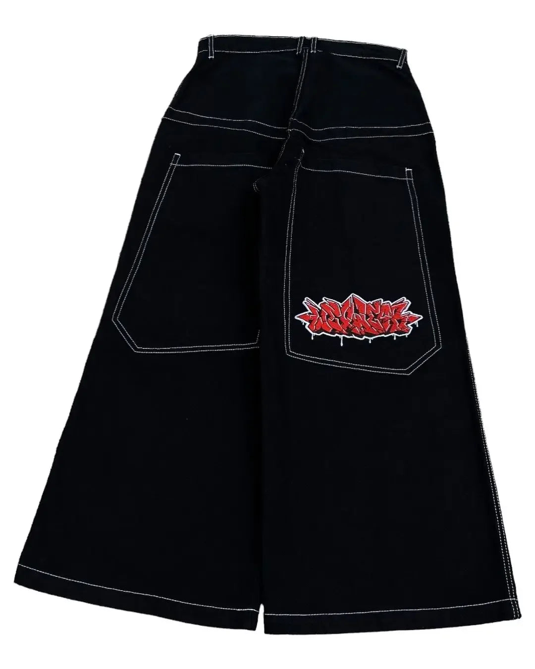 hip hop y2k new color wexwear embroidered baggy jeans streetwear jeans men women high waist wide trouser harajuku black pants unique jeans style 1707