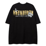 Cyberpunk Broken heart – Mens Hip Hop Oversized T Shirt Streetwear Cartoon Cool Boy G