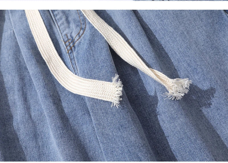 rainbowtouches men jeans fashion classic brand men wide legs elastic concise jeans casual trousers retro style boy loose pants unique jeans style 3147