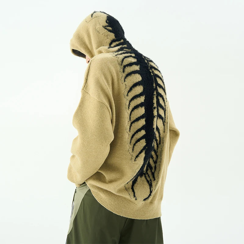 y2k knitted sweater, photo-ready sweater, cozy fashion fit, stylish street outfit, modern aesthetic appeal