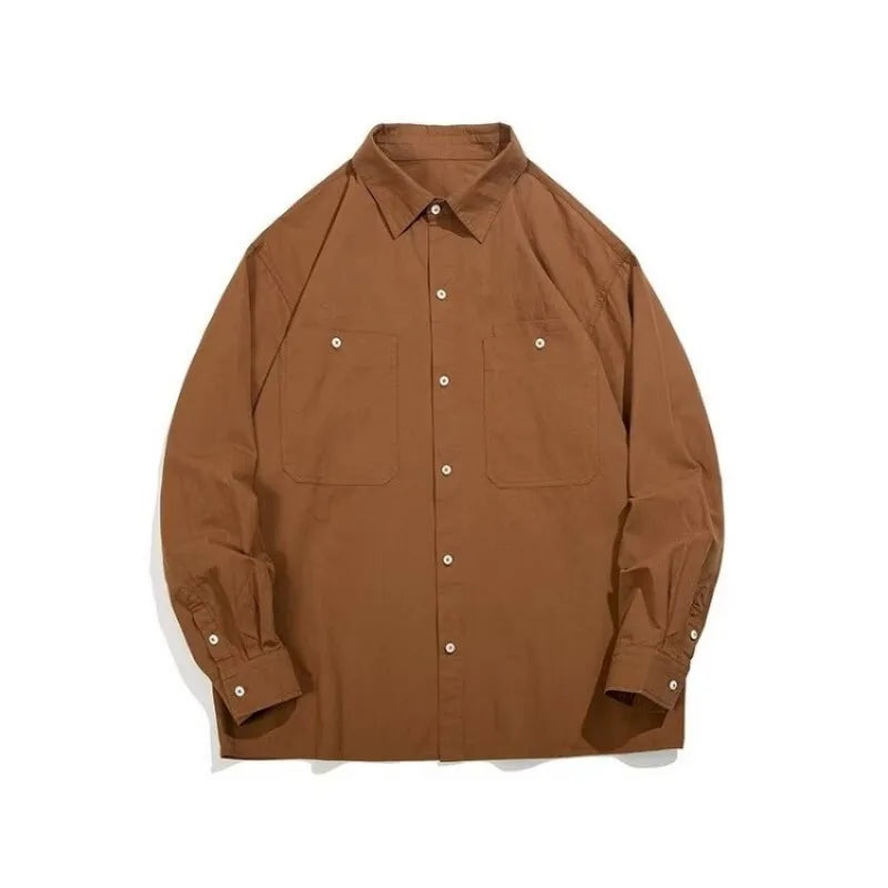 japanese street mens 3 piece set multi pocket camping vest solid cargo shirt side pockets casual pants suit couple trend set unique cargo style 4637