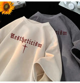 Gothic Broken heart – American Summer Trendy Men And Women Loose Personality Lette