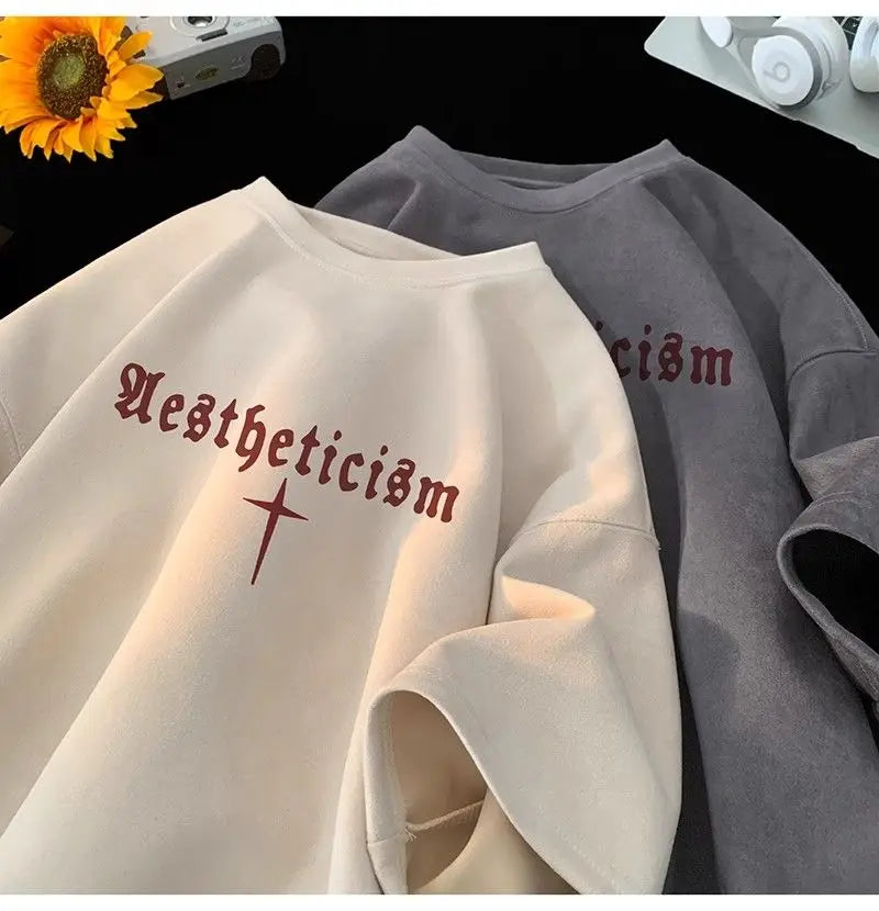 Gothic Broken heart – American Summer Trendy Men And Women Loose Personality Lette