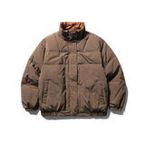 Men's Down Jackets Reversible Jacket 2023 Winter 90% White Duck Down Jacket Warm Coat Thick Outwear Hip Hop Streetwear