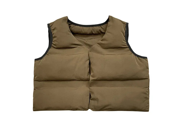 New 2023 Luxury Men Classic Kanye West Coast Reversible Coats & Jackets / Down Coats Vest Cotton Thicken Warm Winter #440