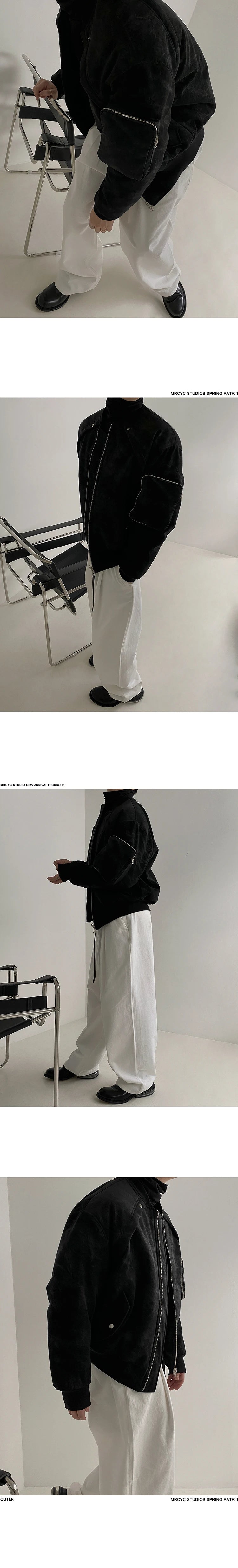 Winter Vintage Suede Jacket Cotton-padded Jacket Men's Korean-style Loose Cotton-padded Coat Winter