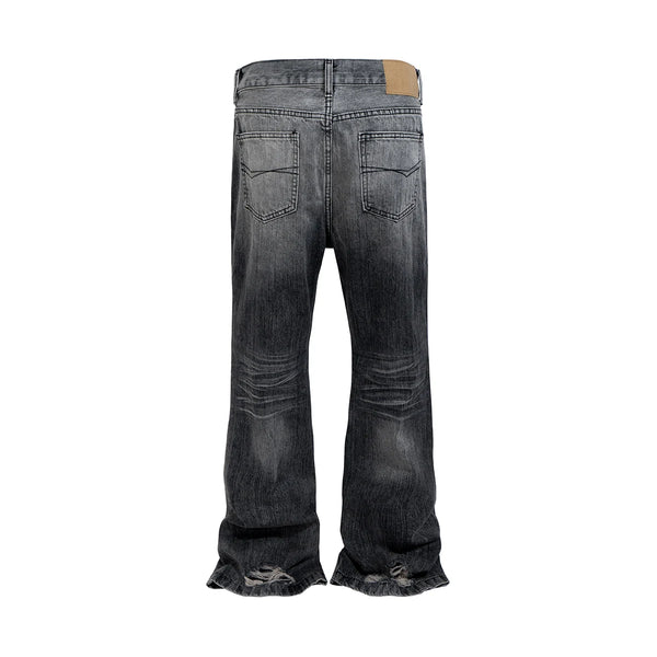 streetwear black washed ripped baggy flare jeans pants for men and women straight ropa hombre loose casual denim trousers urban skinny jeans