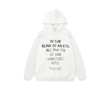 Men Hip Hop Hoodie Sweatshirt Streetwear 2024 Autumn Letter Graphic Ho