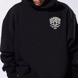 Mens Sweatshirt Street Style Oversize Loose Chicano Floral Feeling Com