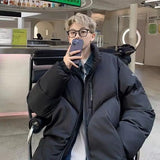Bread Coat American Retro Cotton Coat Mens Harajuku Winter 2024 New Lo