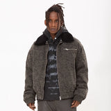 2023 Winter Vintage Casual PU Leather Jacket Men's Streetwear Hip Hop Parka Oversized Harajuku Loose Parkas Thick Warm Coats