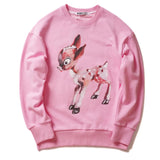 New Luxury 2022 Deer Back Flower Garden Pullover Hoodies Hoody Hooded