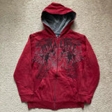 Street Y2K New Letter Patch Fleece Padded Warm Hoodie Women Harajuku C