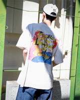 2024 Vintage 90s Joker Graffiti Print High Street Retro Casual Loose Cotton Quality T-shirt Tops Fpr Men