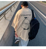 Harajuku Tribal flames – Japanese Streetwear T Shirt Mens Summer Oversized Graphic