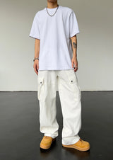 mens hip hop pants retro cargo pant streetwear side big pockets zipper harajuku joggers new casual loose straight baggy trousers unique joggers style 231