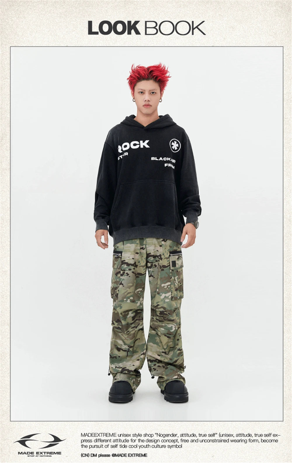 2023 Hip Hop Hoodie Streetwear Unisex Sweatshirt Letter Graphic Haraju