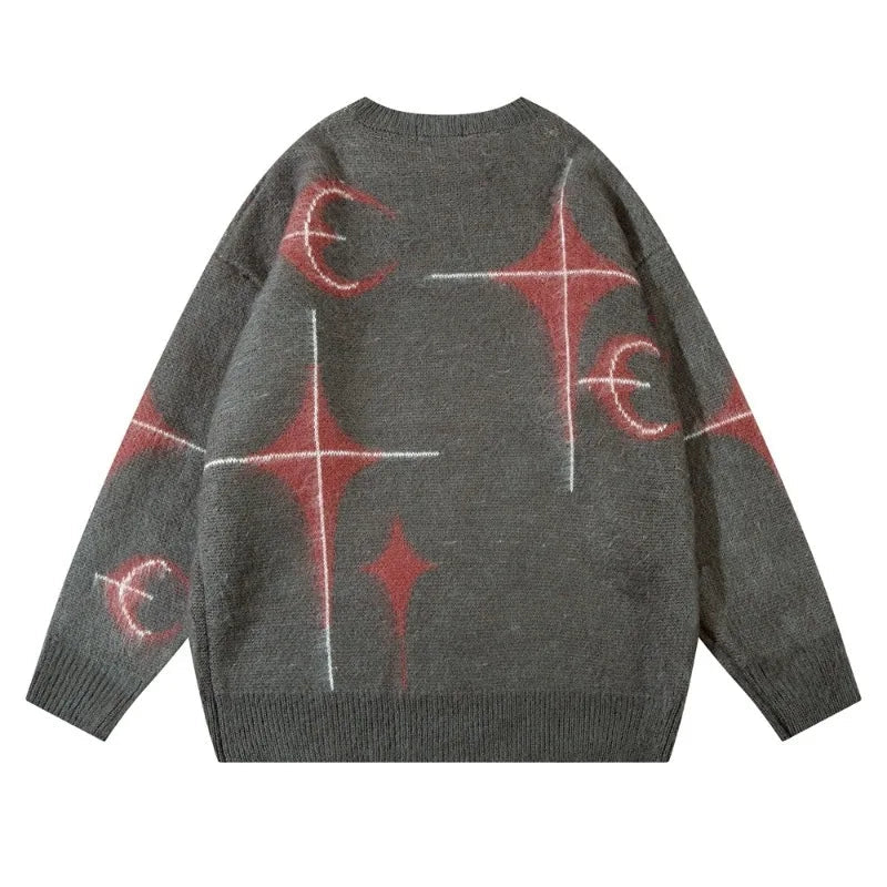 harajuku knitted sweater unisex autumn winter sweaters men casual o neck pullovers streetwear warm sweaters jumpers knitwear - gothic aesthetic hoodie for winter, urban fashion pullover, trendy hip hop fashion hoodie
