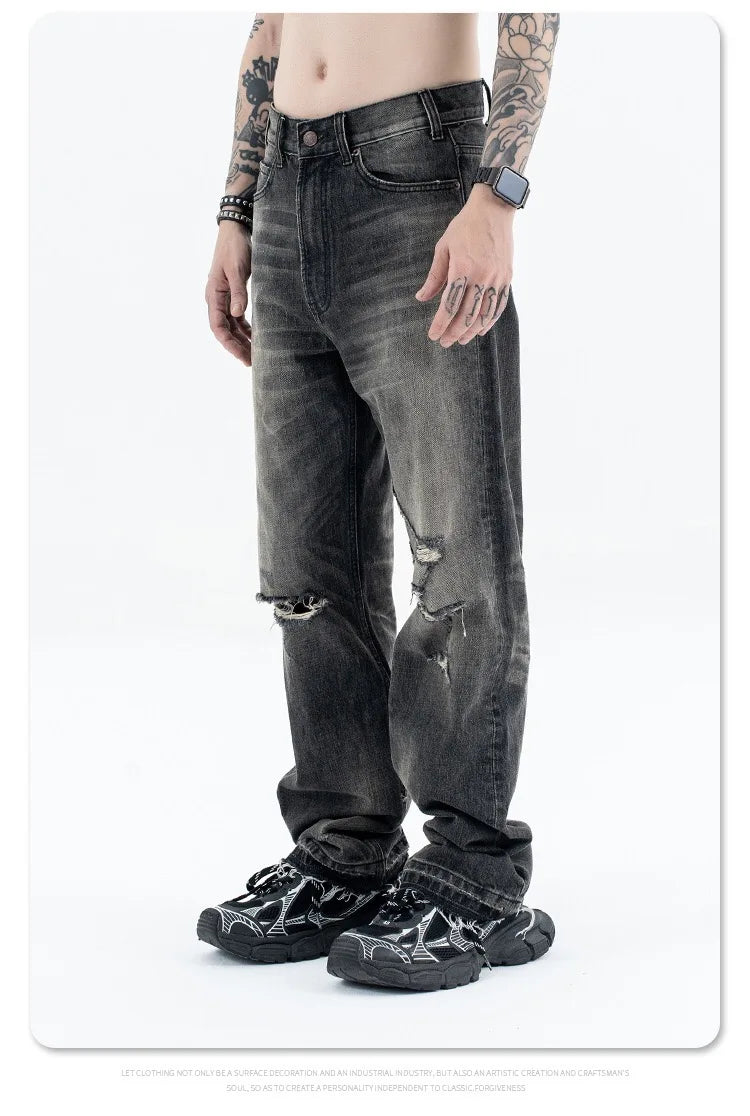 Destroy straight jeans