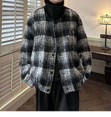leather varsity coat, fall fit essential - trendy urban streetwear fashion for men and women