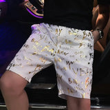 Gold Luxury Swimwear Shorts Breathable Surf Board Shorts Men's Vacation Beach Shorts Quick Dry Swimsuit Summer Sports Trunks Boy